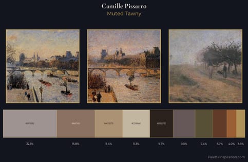 Camille Pissarro Palette 21 - Muted Tawny