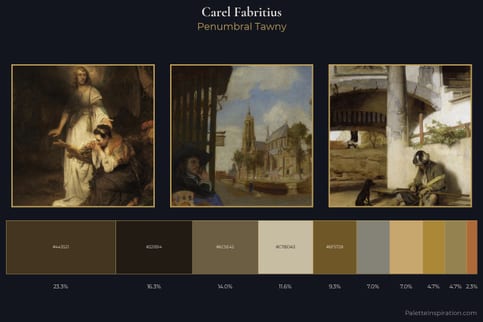 Carel Fabritius Master Palette