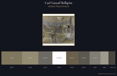 Carl Gustaf Hellqvist Palette 3 - Veiled Parchment