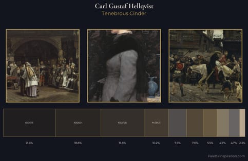 Carl Gustaf Hellqvist Palette 4 - Tenebrous Cinder