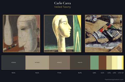 Carlo Carra Palette 2 - Veiled Tawny