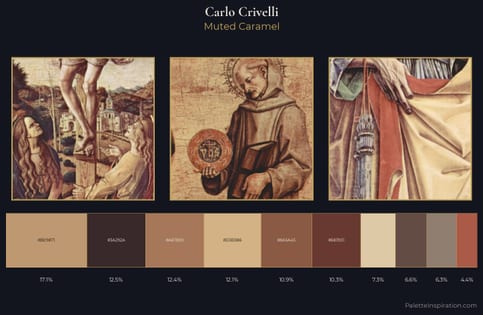 Carlo Crivelli Palette 4 - Muted Caramel