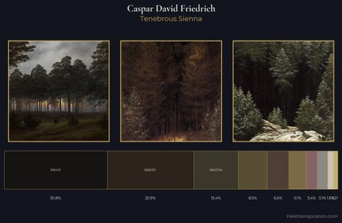 Caspar David Friedrich Palette 12
