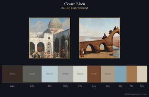 Cesare Biseo Palette 2 - Veiled Parchment