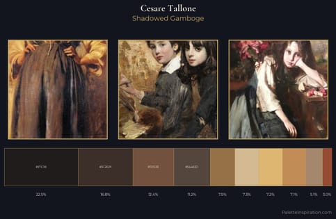 Cesare Tallone Palette 4 - Shadowed Gamboge