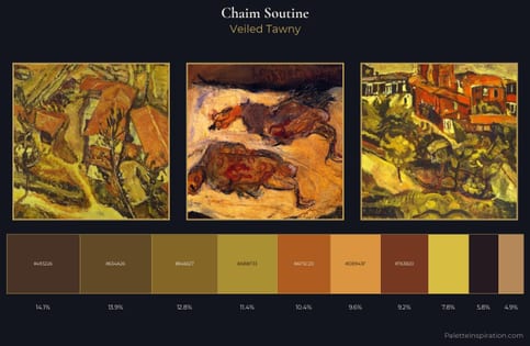 Chaim Soutine Palette 7 - Veiled Tawny