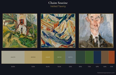 Chaim Soutine Palette 8 - Veiled Tawny