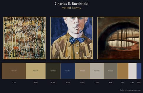 Charles E. Burchfield Palette 3 - Veiled Tawny