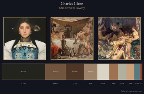 Charles Giron Palette 2 - Shadowed Tawny