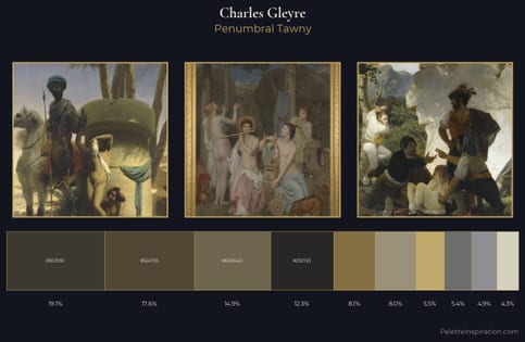 Charles Gleyre Palette 3 - Penumbral Tawny