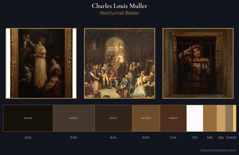 Charles Louis Muller Palette 2 - Nocturnal Bister
