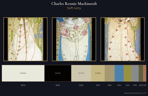 Charles Rennie Mackintosh Palette 4 - Soft Ivory
