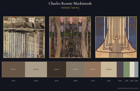 Charles Rennie Mackintosh Palette 6 - Veiled Tawny