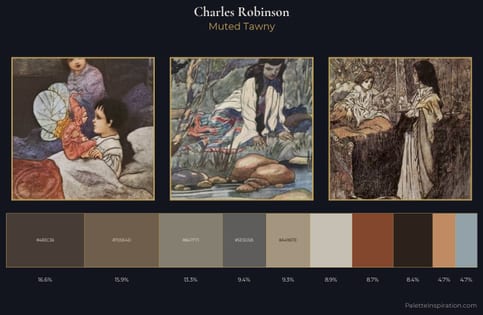 Charles Robinson Palette 7 - Muted Tawny