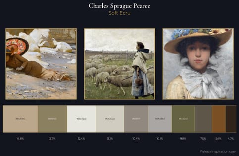 Charles Sprague Pearce Palette 1 - Soft Ecru