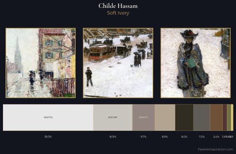 Childe Hassam Palette 15 - Soft Ivory