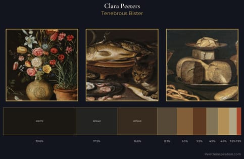 Clara Peeters Palette 7 - Tenebrous Bister