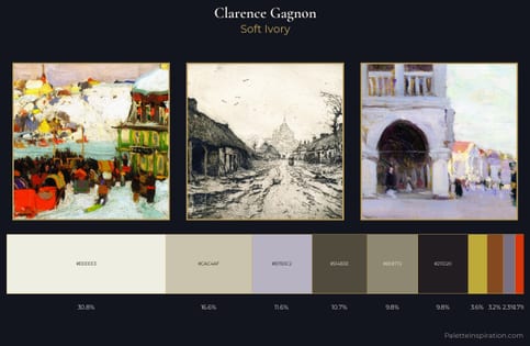 Clarence Gagnon Palette 6 - Soft Ivory