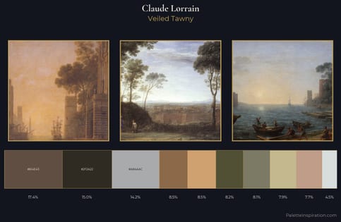 Claude Lorrain Palette 1 - Veiled Tawny