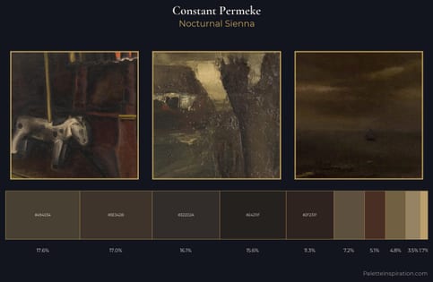 Constant Permeke Palette 6 - Nocturnal Sienna