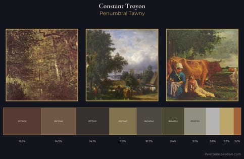 Constant Troyon Palette 2 - Penumbral Tawny