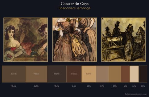 Constantin Guys Palette 5 - Shadowed Gamboge