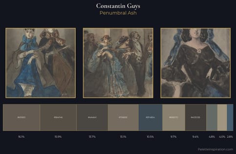 Constantin Guys Palette 6