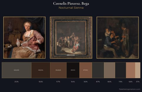 Cornelis Pietersz. Bega Palette 5 - Nocturnal Sienna