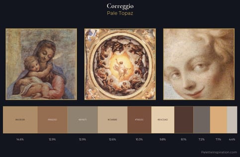 Correggio Palette 1 - Pale Topaz