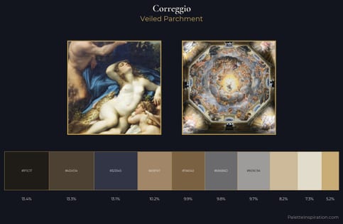 Correggio Palette 3 - Veiled Parchment