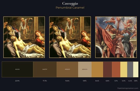 Correggio Palette 4 - Penumbral Caramel