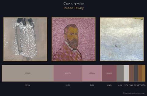 Cuno Amiet Palette 4 - Muted Tawny