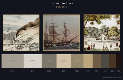 Currier and Ives Palette 5 - Soft Ecru