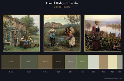 Daniel Ridgway Knight Palette 2 - Veiled Tawny