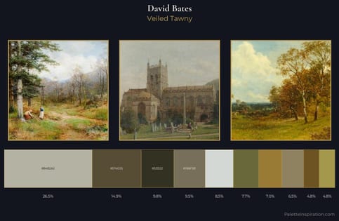 David Bates Palette 4 - Veiled Tawny