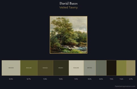 David Bates Palette 5 - Veiled Tawny