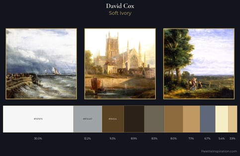 David Cox Palette 5 - Soft Ivory