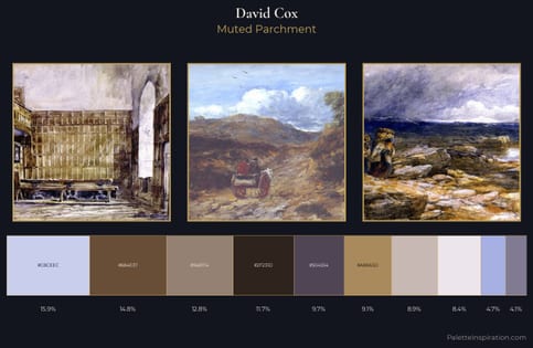 David Cox Palette 6 - Muted Parchment