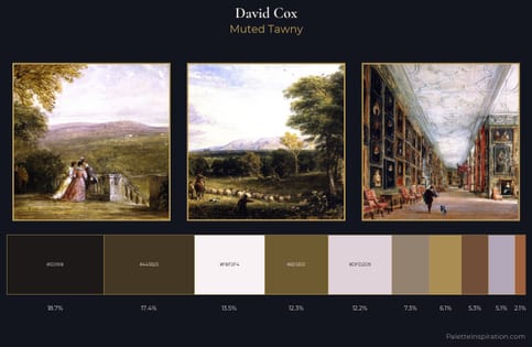 David Cox Palette 10 - Muted Tawny