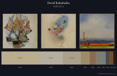 David Kakabadze Palette 2 - Soft Ecru