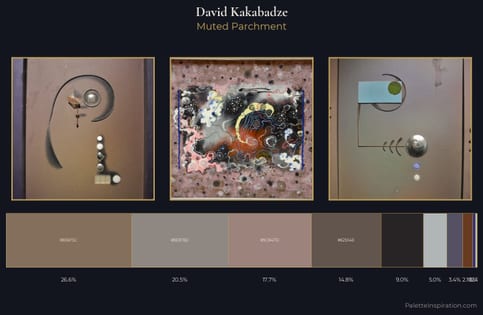 David Kakabadze Palette 5 - Muted Parchment