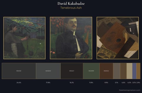 David Kakabadze Palette 9 - Tenebrous Ash