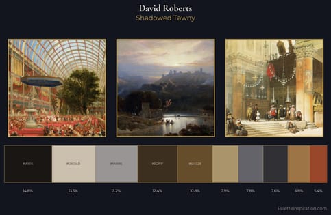 David Roberts Palette 8 - Shadowed Tawny