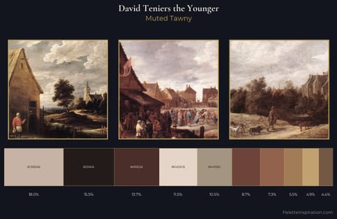David Teniers the Younger Palette 3 - Muted Tawny