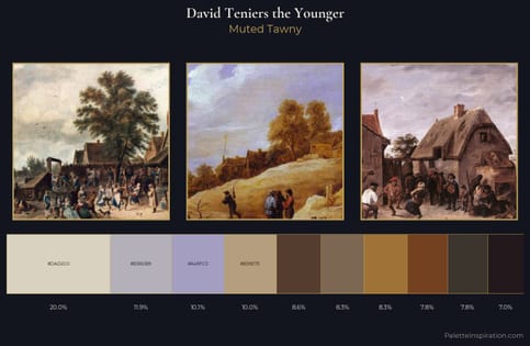 David Teniers the Younger Palette 5 - Muted Tawny