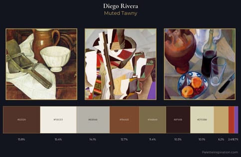 Diego Rivera Palette 3 - Muted Tawny