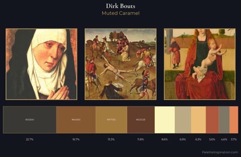 Dirk Bouts Palette 1 - Muted Caramel