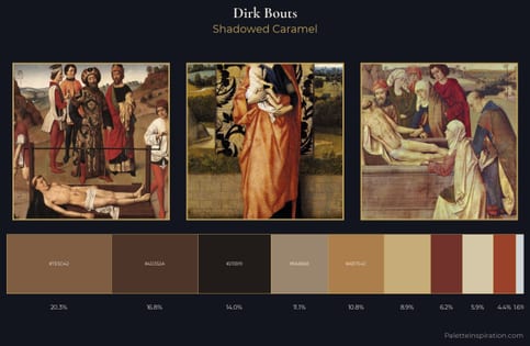 Dirk Bouts Palette 4 - Shadowed Caramel