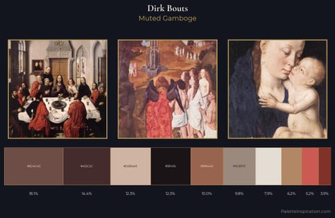 Dirk Bouts Palette 5 - Muted Gamboge