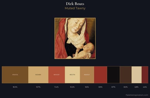 Dirk Bouts Palette 6 - Muted Tawny
